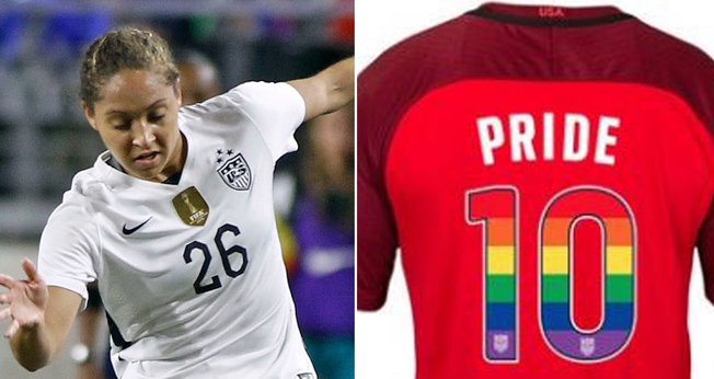 Jaelene Hinkle se retirou da seleção dos EUA em 2017, após o time decidir apoiar o orgulho gay. (Imagem: New York Post)