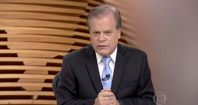 Chico Pinheiro apresenta o jornal 'Bom Dia Brasil', na rede Globo. (Imagem: Reprodução)