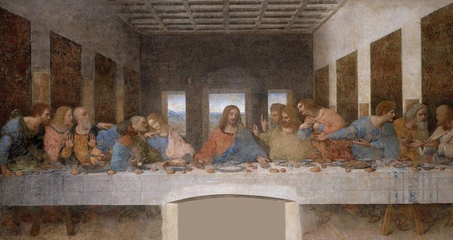 Última Ceia, por Leonardo da Vinci. (Imagem: Wikimedia Commons)