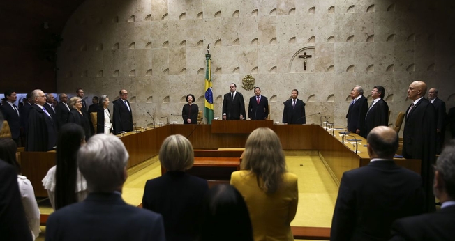 O Supremo Tribunal Federal (STF) realiza sessão solene de abertura do Ano Judiciário de 2019. (Foto: José Cruz/Agência Brasil)