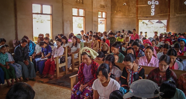 Igreja em Mianmar. (Foto: Christian Aid Mission)