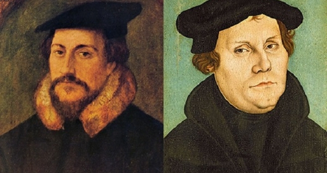 João Calvino e Martinho Lutero. (Foto: Domínio público)