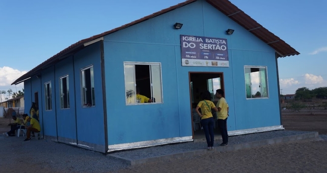 Localizada na zona rural de Juazeiro, na Bahia, a Igreja Batista do Sertão superou a meta de arrecadação proposta por seu pastor, que já era 4 vezes mais que sua entrada mensal. (Foto: Igreja Batista do Sertão)