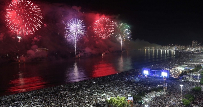Réveillon no Rio de Janeiro espera contar com com 2,8 milhões de pessoas.. (Foto: Fernando Maia/Riotur)