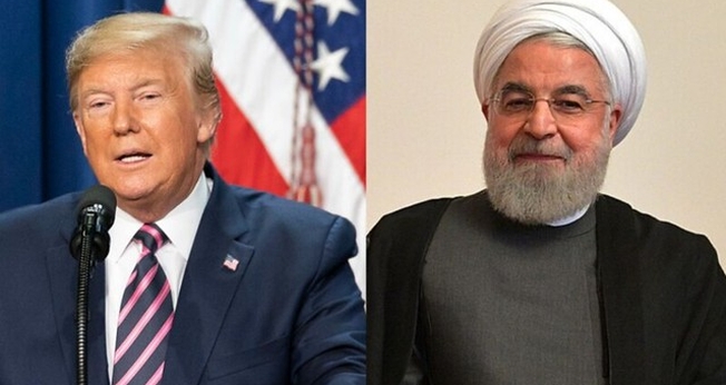 Presidente americano Donald Trump (esquerda) e presidente iraniano Hassan Rouhani (direita) estão agora em um conflito mais evidente do que nunca. (Imagem: Brasil de Fato)