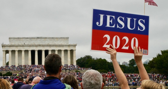 Marcha de Oração organizada por Franklin Graham em Washington, DC, em setembro de 2020. (Terry Crider/Free Lance-Star)