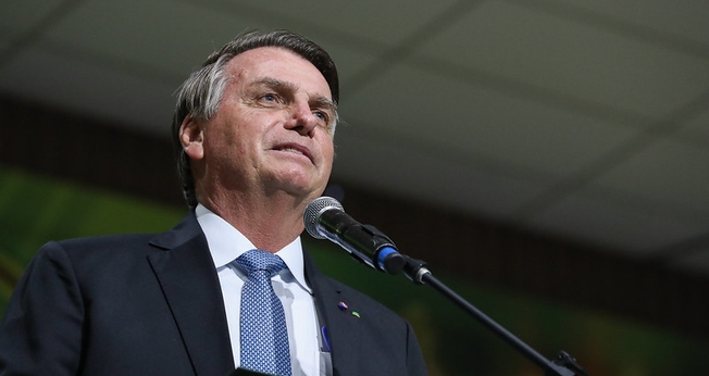 Jair Bolsonaro na cerimônia alusiva ao Centenário da Convenção de Ministros e Igrejas Assembléia de Deus no Pará. (Foto: Isac Nóbrega/PR)