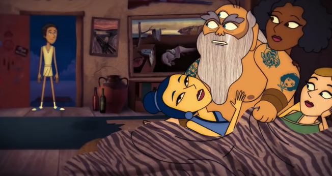 Cena do "Especial de Natal", do Porta dos Fundos, que zomba da fé cristã. (Foto: YouTube Paramont)