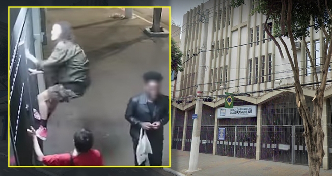 Três pessoas vandalizaram a IEQ Olavo Bilac. (Foto: Instagram/Igreja do Evangelho Quadrangular)