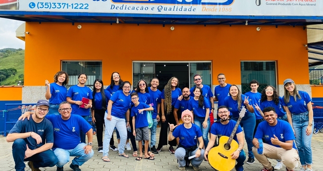 Primeira ação do projeto Mochila Missionária. (Foto: Aline Gonçalves/Guiame)