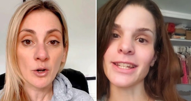 Jenn e Hannah, ex-médiuns salvas pela graça de Jesus. (Foto: YouTube/Jenn EXpsychic/TikTok/MustardSeedHannah)