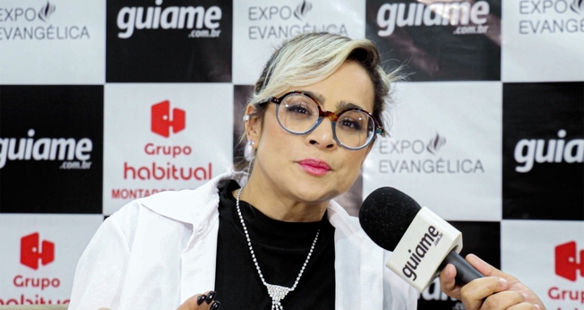 Daniela Araújo na Expoevangélica 2023. (Foto: Marcos Paulo Correa/Guiame)