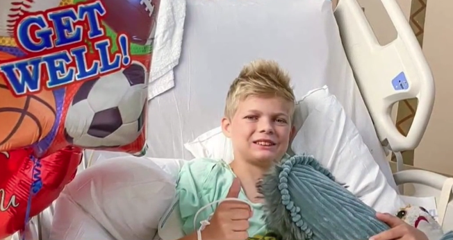 Levi Stock, de 11 anos, está em boas condições. (Foto: Arquivo pessoal)