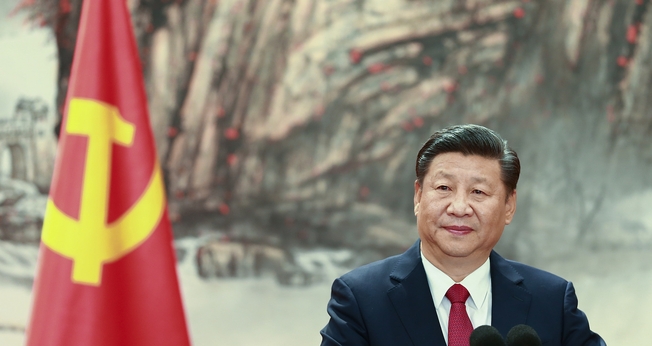 Presidente chinês, Xi Jinping, na inauguração de um comitê do Partido Comunista em Pequim, na China. (Foto: Lintao Zhang/Getty Images)