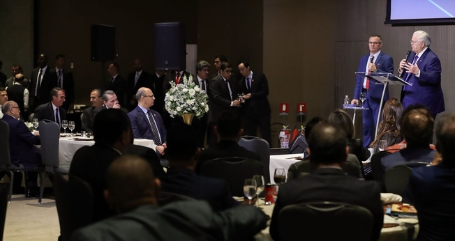 John Hagee, pastor sênior da Cornerstone Church e fundador da organização Cristãos Unidos por Israel. (Foto: Marcos Corrêa/PR)
