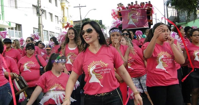 Associação participa da Marcha para Jesus 2014, em Campinas (SP).
