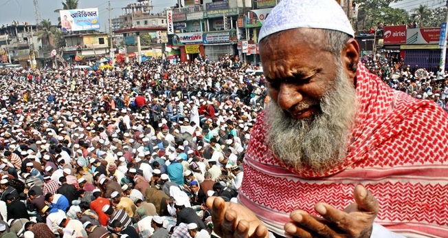 A segunda maior congregação muçulmana em Bishwa Ijtema, Bangladesh. (Foto: Reprodução/ Sial News)