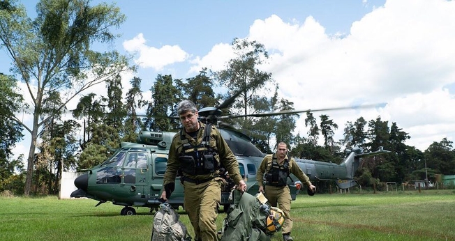 Exército de Israel em seu primeiro dia no Brasil. (Foto: IDF)