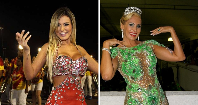 Andressa Urach e Angela Bismarchi deixaram o Carnaval para trás. (Foto: Paduardo/ AgNews|Carol Grosskopf/ MF Models Assessoria)