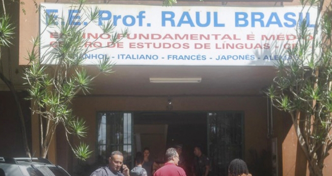 Escola pública em Suzano onde aconteceu o massacre de alunos e funcionários na manhã desta quarta-feira (13). (Foto: Reprodução/Internet)