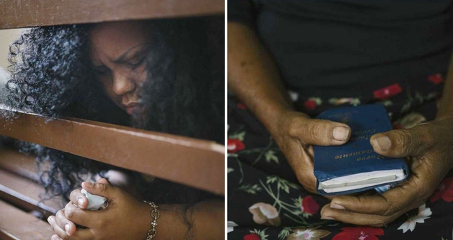 Fé tem sido o caminho dos venezuelanos para suportarem a crise profunda do país. (Foto: Andrea Hernandez/The Washington Post)