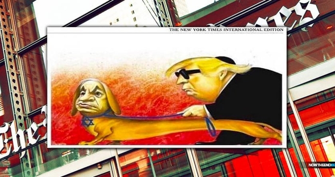 Charge usa figuras de Benjamin Netanyahu e Donald Trump. (Foto: Reprodução/UOL).