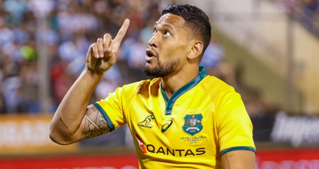 Israel Folau foi demitido por dizer no Instagram que a homossexualidade é pecado. (Foto: Jan Touzeau/EPA)