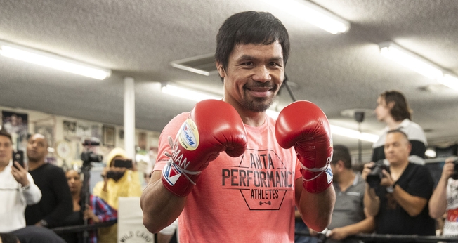 O boxeador filipino Manny Pacquiao é dono de 11 títulos mundiais. (Foto: Esther Lin/Showtime)