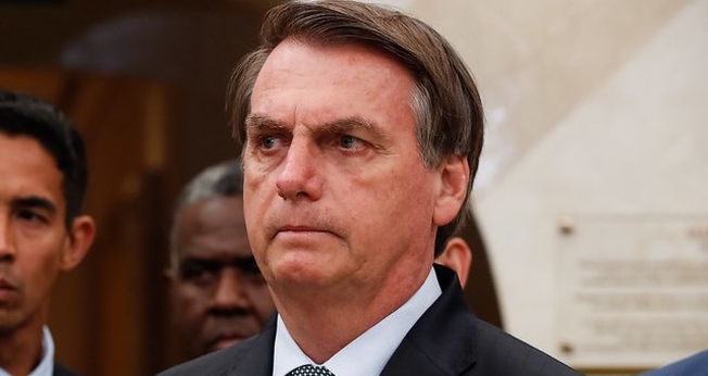 Presidente da República, Jair Bolsonaro durante visita ao Templo de Salomão. (Foto: Alan Santos/PR)