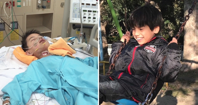 Arão enfrentou diversas cirurgias após seu nascimento. Hoje, aos 9 anos, ele é marcado por milagres. (Foto: Arquivo pessoal)