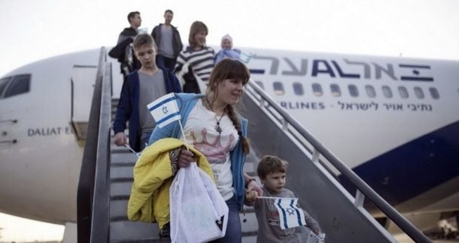 Judeus russos chegam em Israel. (Foto; Reprodução/JTA)