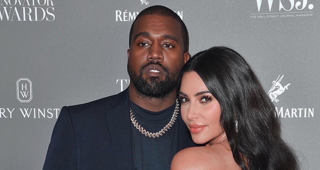 Kim Kardashian e Kenye West. (Foto: Reprodução/Instagram)