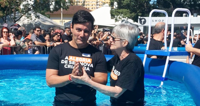 Antônio Callado foi batizado quatro meses depois se entregar a Cristo. (Foto: Igreja Batista Atitude)