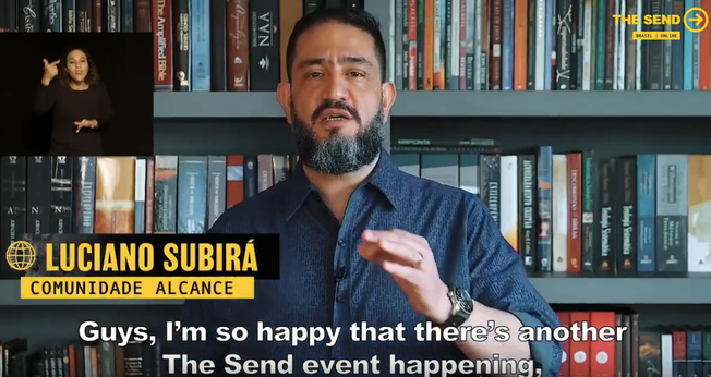Pr. Luciano Subirá, da Comunidade Alcance, no The Send online. (Foto: YouTube)