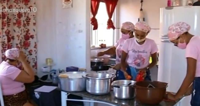 Família consegue multiplicar o dinheiro do auxílio emergencial. (Foto: Reprodução/TV Anhanguera)
