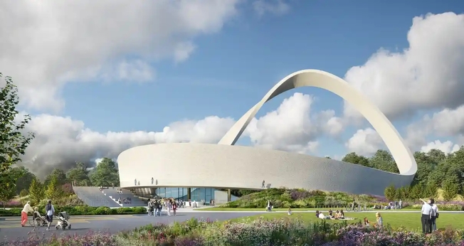 O monumento será feito 1 milhão de tijolos, cada um representando uma oração atendida. (Foto: Snug Architects / Renderloft)