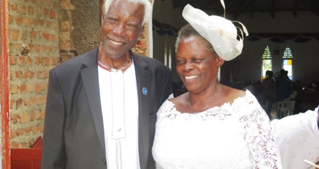George Bashukwa e sua esposa, Perepetwa. (Foto: Daily Monitor)