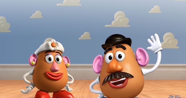 Personagens Sr. e Sra. Cabeça de Batata. (Foto: Divulgação Disney Pixar/Hasbro)