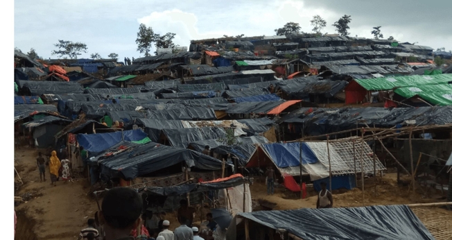 Kutupalong, o maior campo de refugiados do mundo, no Sudoeste de Bangladesh, onde vivem muitos cristãos. (Foto: Portas Abertas)