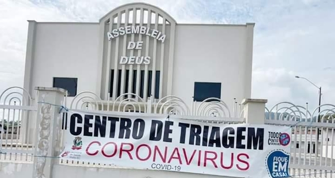 A solicitação veio da Secretaria de Saúde e a igreja prontamente se colocou a disposição. (Foto: Divulgação/AD Ilhota).