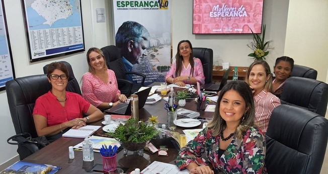 Primeira reunião de planejamento do Comitê de organização do Mulheres da Esperança Rio. (Foto: Facebook/Esperança Rio 2021)