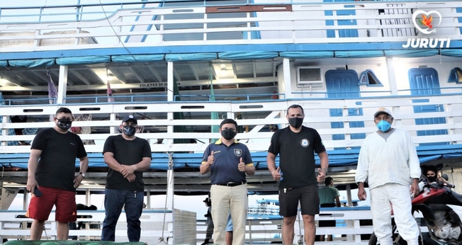 Cilindros de oxigênio foram enviados do Amazonas ao município de Juruti. (Foto: Prefeitura de Juruti / Divulgação)