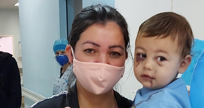 Único sobrevivente do ataque à creche em Saudades (SC) recebe alta no Dia das Mães. (Foto: Alcebíades Santos/HC)