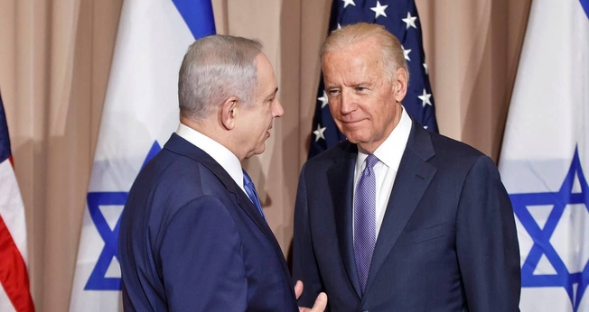 Benjamin Netanyahu e Joe Biden, quando era vice-presidente dos EUA, em 9 de março de 2010. (Foto: Michel Euler/AP)