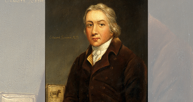 Pintura retrata o médico Edward Jenner. (Foto: Reprodução / Britannica)