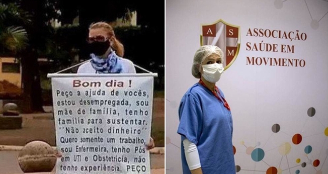 Lourdete Machado, 42 anos, conseguiu trabalho após seguir uma direção de Deus. (Foto: Arquivo pessoal)