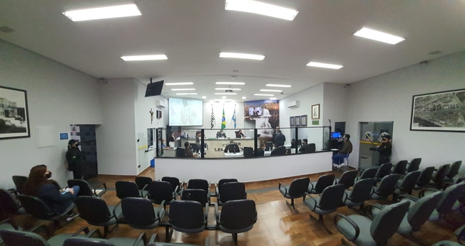 Sessão legislativa da Câmara Municipal de Votorantim. (Foto: Reprodução / Câmara Municipal de Votorantim)