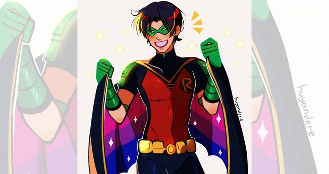 Personagem Robin como bissexual. (Foto: Reprodução / Twitter)