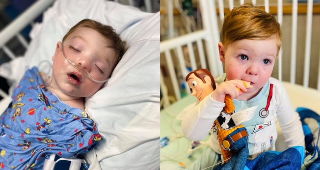 Wyatt Lowe, de apenas 2 anos, nasceu com uma doença cardíaca congênita. (Foto: Reprodução/Facebook).