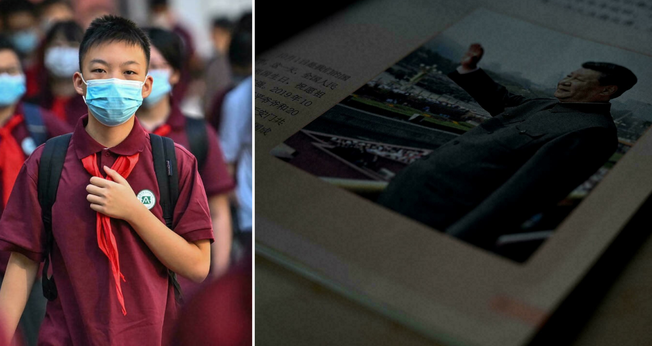 A China introduziu o 'pensamento de Xi Jinping' em novos livros escolares para crianças a partir dos sete anos. (Foto: Noel Celis / AFP)